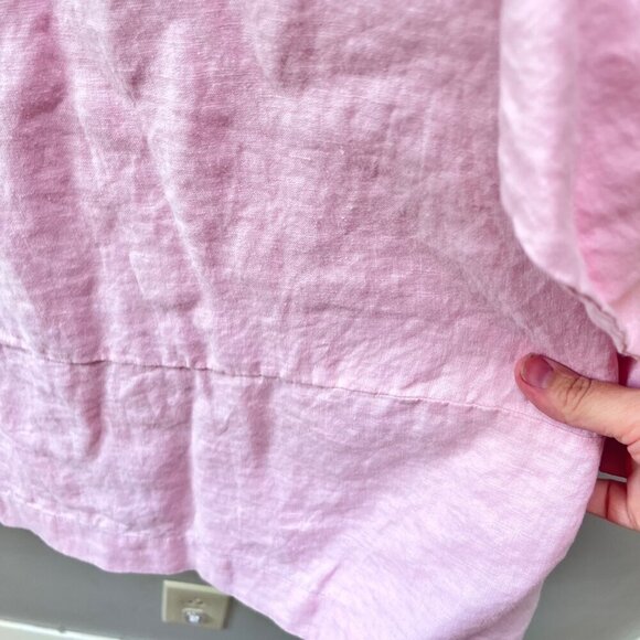Pure Jill Women's Pink Linen Top 3/4 Sleeve Size‎ M - Picture 3 of 5